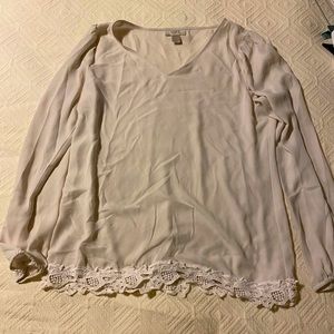 LOFT Cream Blouse